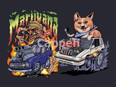 I will create illustration rat fink ratfink style