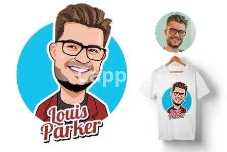 I will draw caricature cartoon for t shirt design from your photo