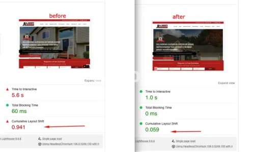 I will fix cls cumulative layout shift issues improve google core web vitals cwv