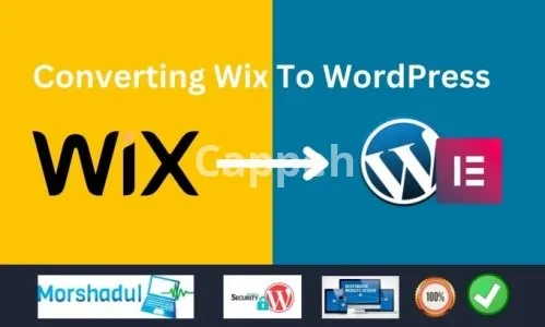 I will migrate wix to wordpress