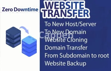 I will move or transfer your website to new host or domain