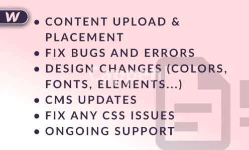 I will update and fix webflow website design or template and SEO