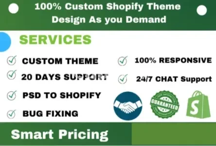 I will do shopify custom coding shopify bug fix and custom theme development
