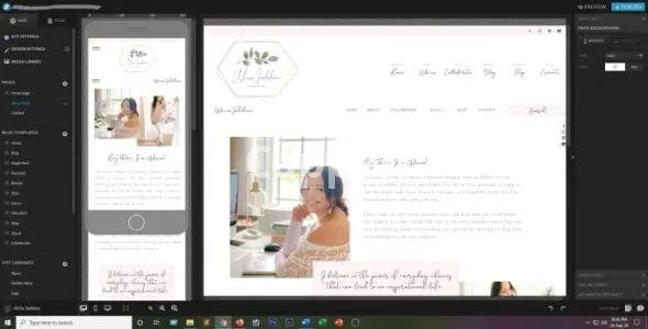 I will design and customize showit website or template