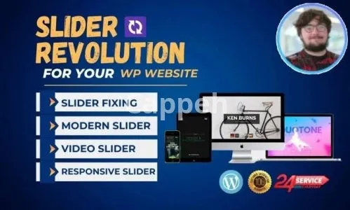 I will design revolution slider or fix slider revolution