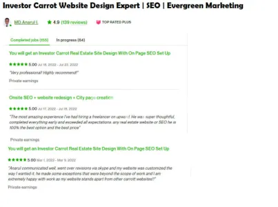 I will design your investor carrot real estate website with SEO setup