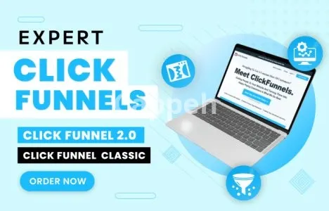 I will setup clickfunnels, clickfunnels 2 0, sales funnels, click funnel expert