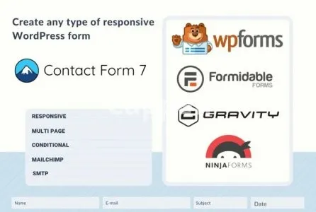 I will create and fix contact form cf7 gravity form wpform