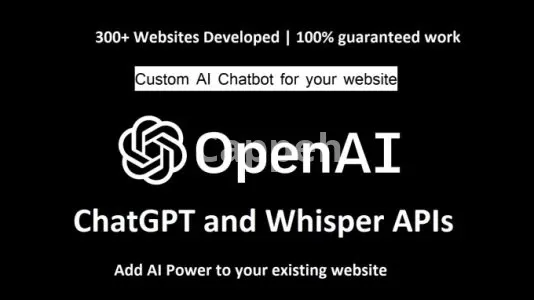 I will build any type of chatbot using chatgpt and whisper