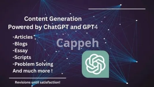 I will chatgpt content generation services for any type of content