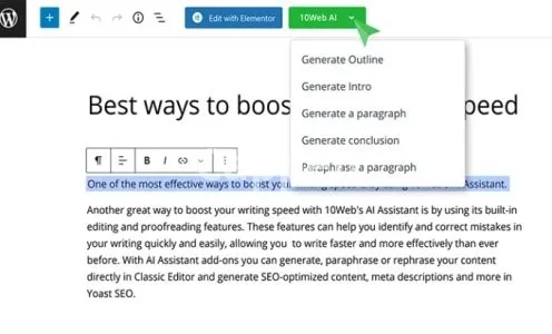 I will set up ai assistant for your wordpress website by 10web