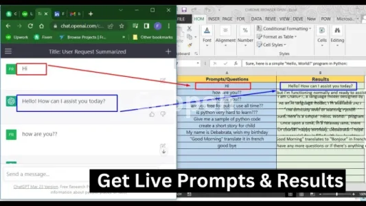 I will integrate chatgpt into excel or google sheet, merge and format results