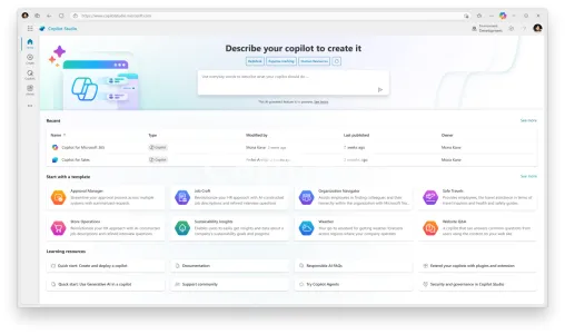 Our agency will create custom ai copilots using microsoft copilot studio