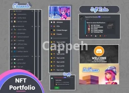 I will create a crypto, metaverse, or stocks discord server