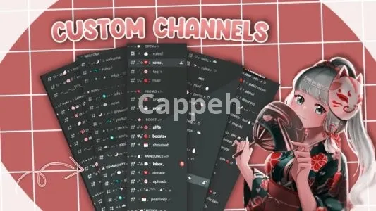 I will create aesthetic, anime, kawaii and cute discord server