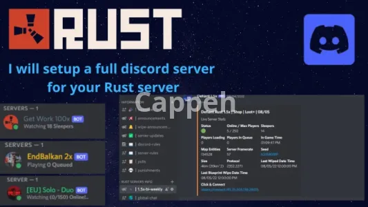 I will do rust game discord server setup