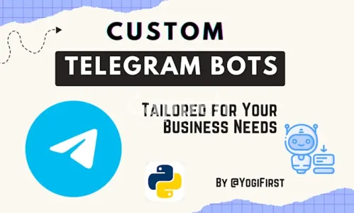 I will develop professional, custom telegram bots tailored to your business need