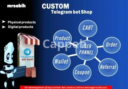 I will custom telegram bot shop