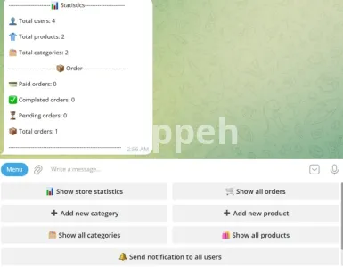 I will develop a premium crypto payment telegram store bot