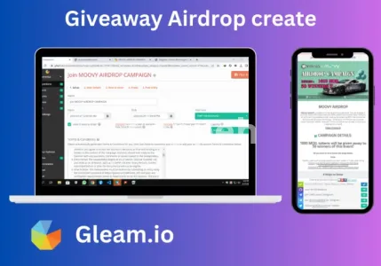 I will setup giveaway campaign on gleam for your product or brand,offer etc