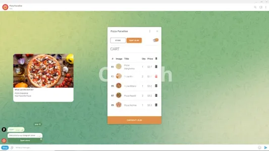 I will create a telegram bot with woocommerce integration