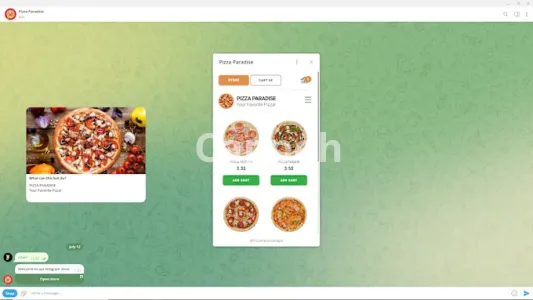 I will create a telegram bot with woocommerce integration