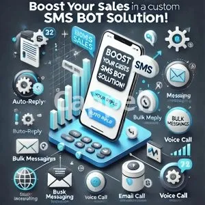 I will build custom SMS, voice call, or telegram bots for business