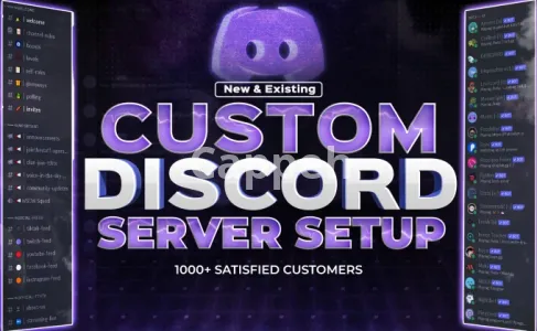 I will setup a custom discord server for your community