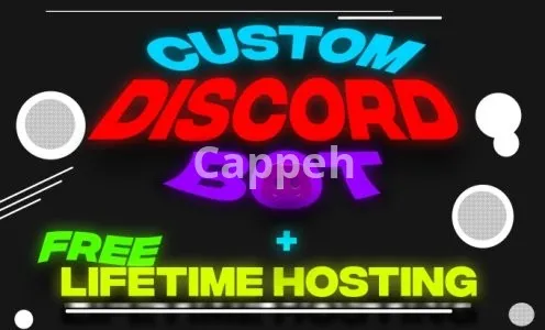 I will create a custom discord bot with free hosting