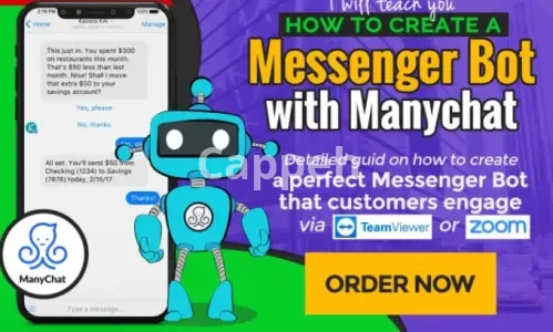 I will teach you manychat messenger bot building