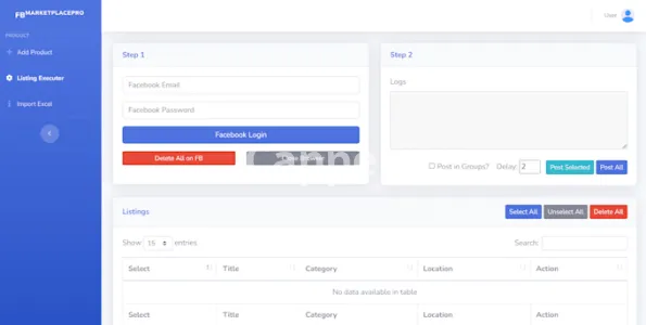 I will create facebook marketplace bot for you