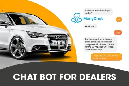 I will design a manychat chatbot for your dealership