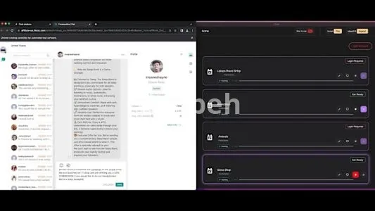 I will develop tiktok shop bot mass dm bot tiktok affiliate bot tiktok invite bot