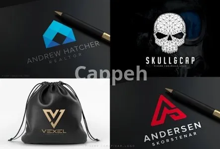 I will do sleek minimalist logo design with brand style guides