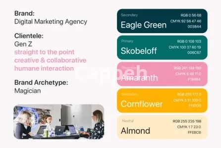 I will suggest a personal color palette and fonts for your startup