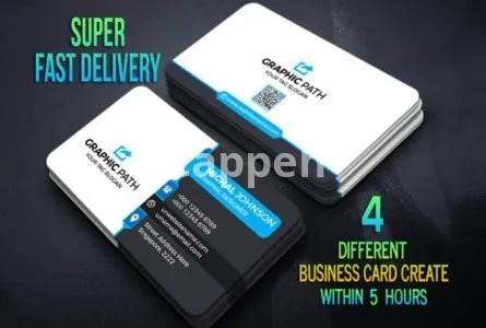 I will create 4 different business card design within 5 hours