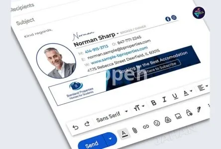 I will design clickable html email signature and animated email signature