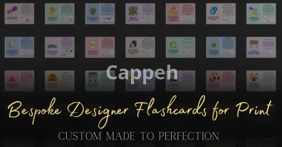 I will create custom flashcard designs for print