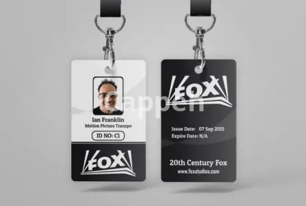 I will design modern id badge, name card, lanyard, id card