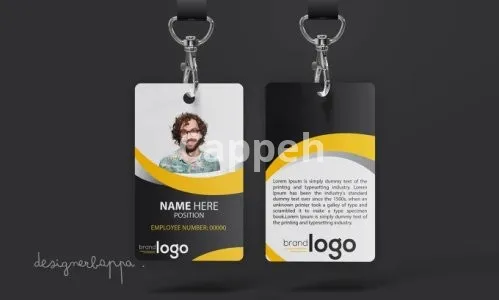 I will design modern id badge, name card, lanyard, id card