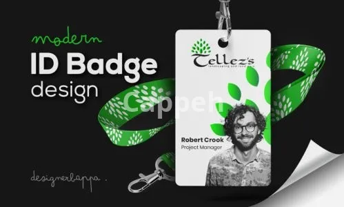 I will design modern id badge, name card, lanyard, id card
