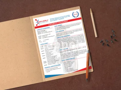 I will design business capability statement on photoshop