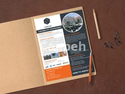 I will design business capability statement on photoshop