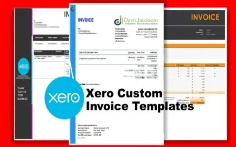 I will design xero custom invoice templates