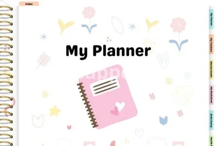 I will design etsy hyperlink digital planner, set etsy shop, digital journal, tracker