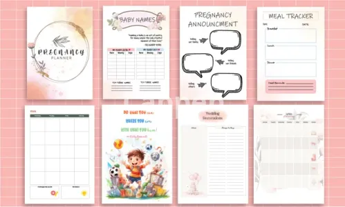 I will design high quality custom planners, journals, workbooks for etsy