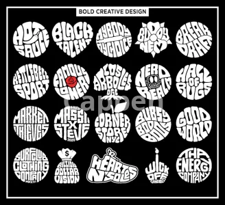 I will create a unique typography logo design with my style