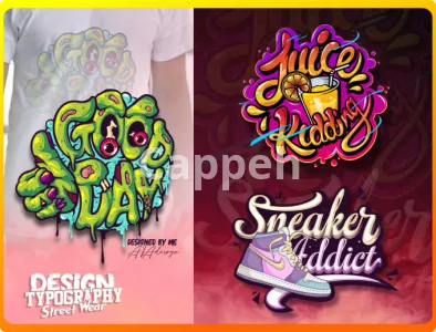 I will make custom design typography street wear