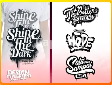 I will make custom design typography street wear