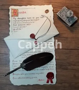 I will produce physical handwritten calligraphy